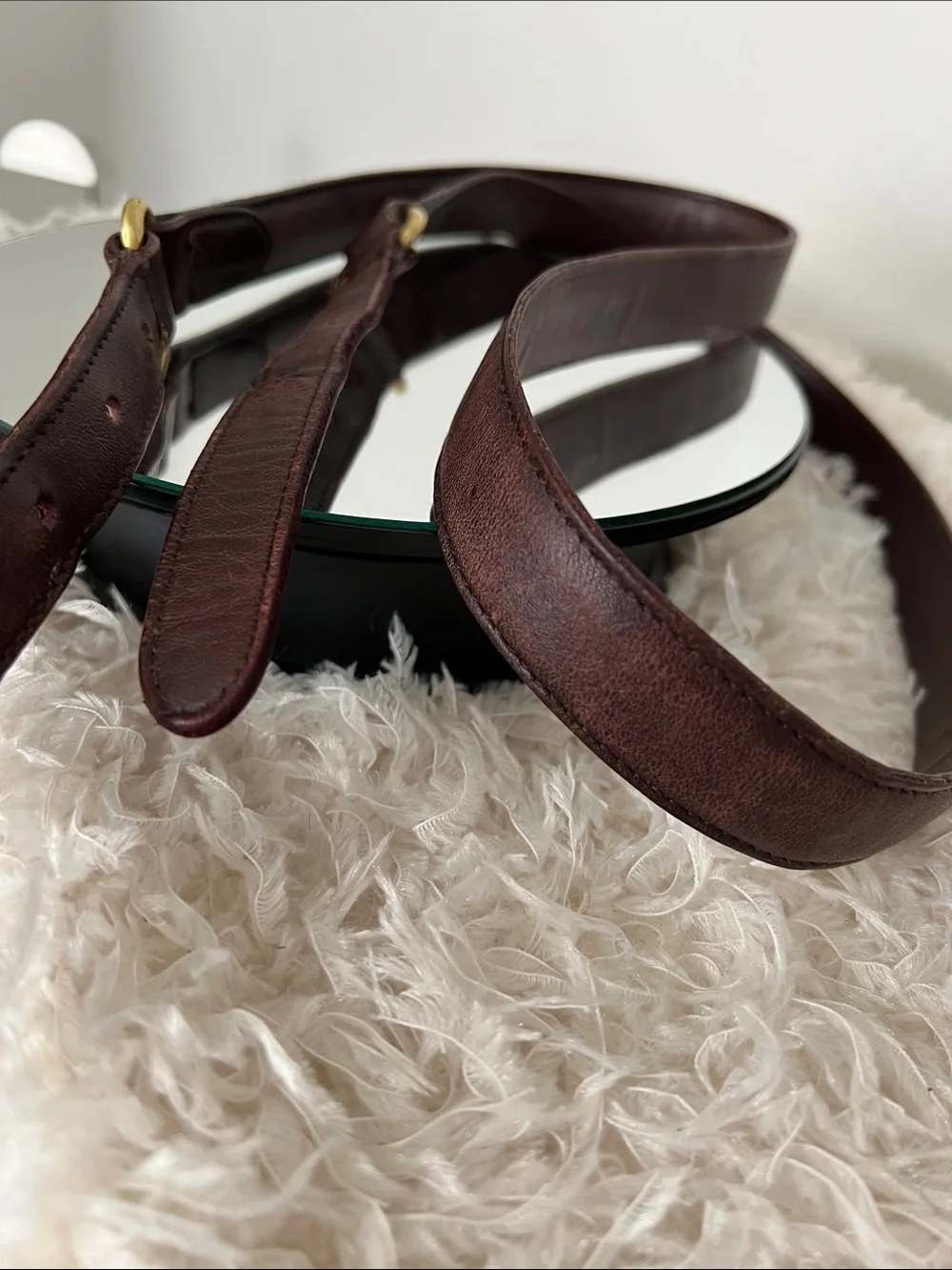 Coach Vintage  Mahogany Equestrian Leather Crossbody Bag